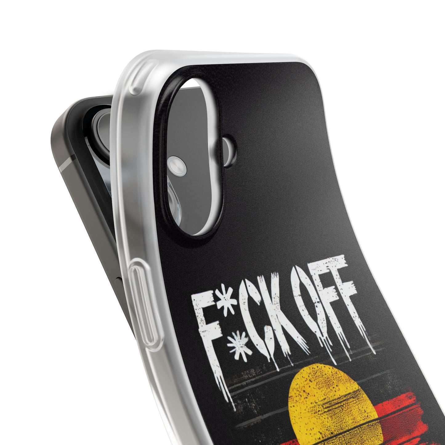 Flexi Case - F*CK OFF COLONISER Anti-Oppression Message Phone Cover