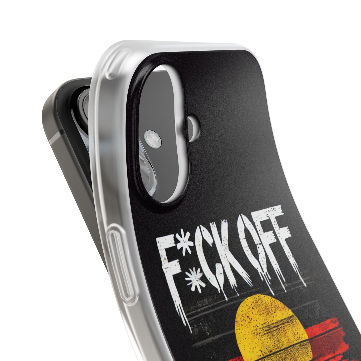 Flexi Case - F*CK OFF COLONISER Anti-Oppression Message Phone Cover