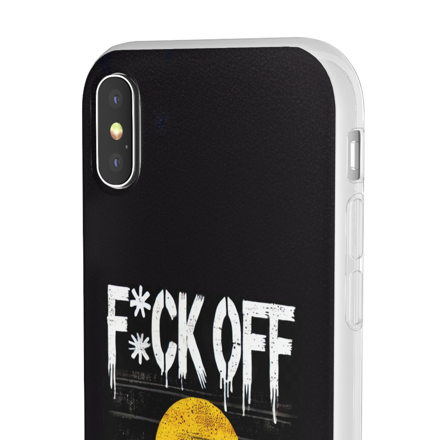 Flexi Case - F*CK OFF COLONISER Anti-Oppression Message Phone Cover