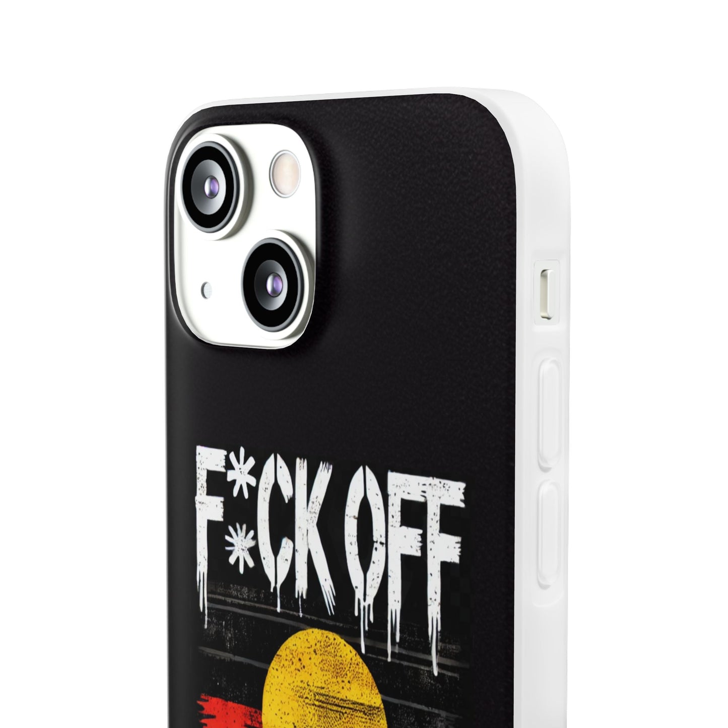 Flexi Case - F*CK OFF COLONISER Anti-Oppression Message Phone Cover