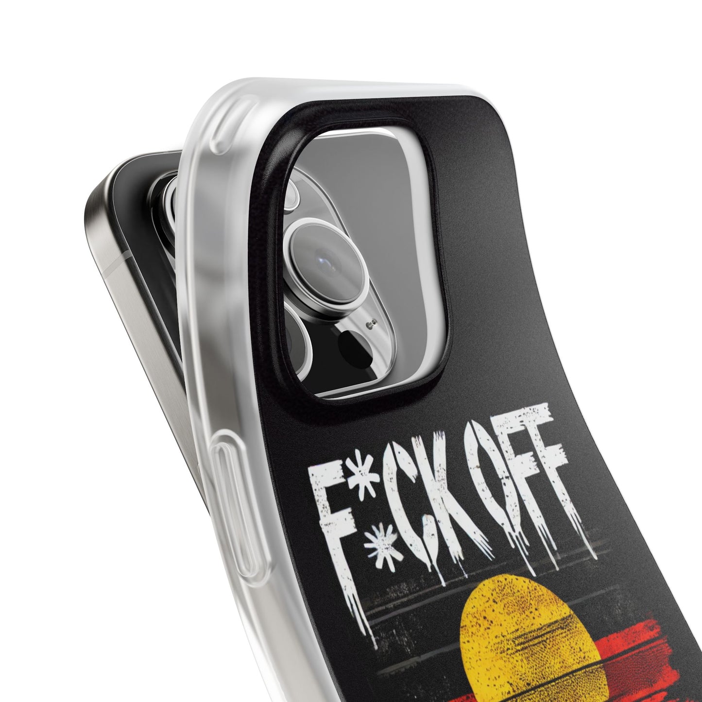 Flexi Case - F*CK OFF COLONISER Anti-Oppression Message Phone Cover