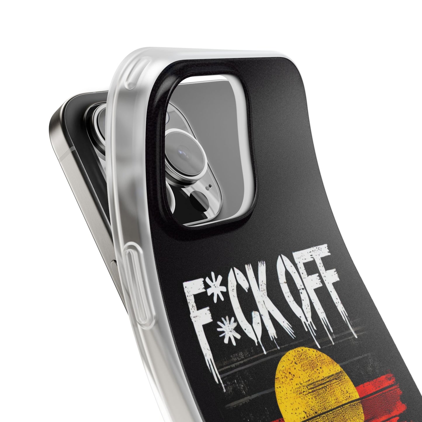 Flexi Case - F*CK OFF COLONISER Anti-Oppression Message Phone Cover